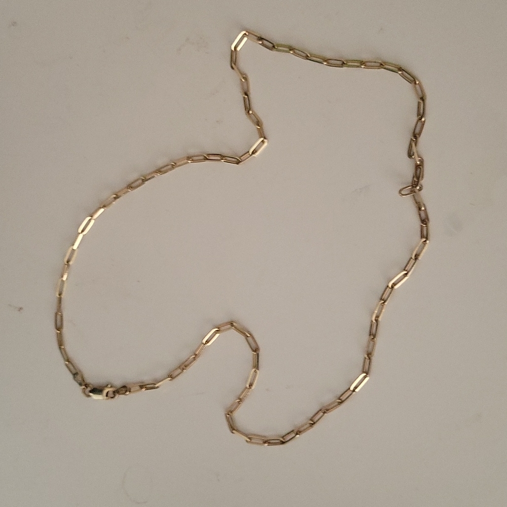 Chain link necklace. 16inches